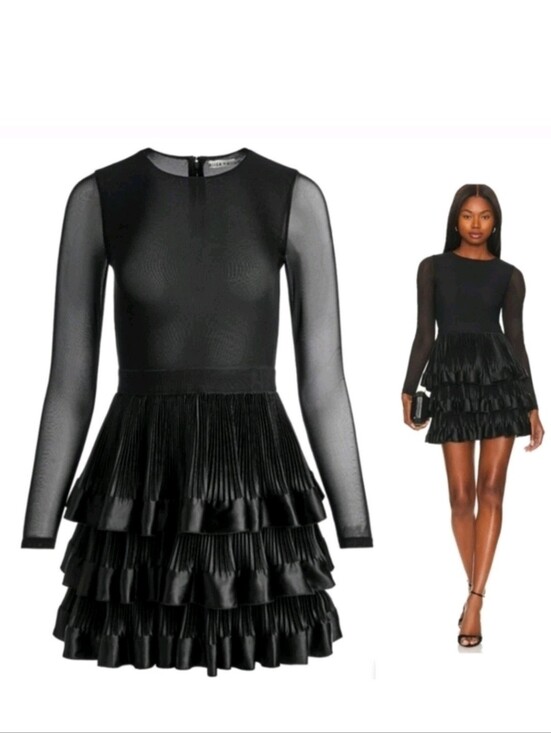 Alice + Olivia Dresses & Skirts - ALICE + OLIVIA CHARA TIERED RUFFLE MINI DRESS SIZE 4 $495